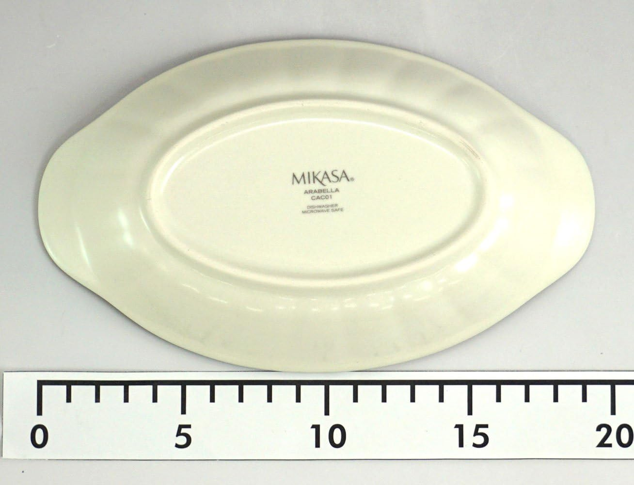 MIKASA T-772089 Gratin Dish, Arabella, White, Diameter 7.7 X Depth 4.5 X Height 1.6 Inches (19.5 X 11.5 X 4 Cm), 10.1 Fl Oz (300 Ml), Microwave, Dishwasher and Oven Safe image number 5