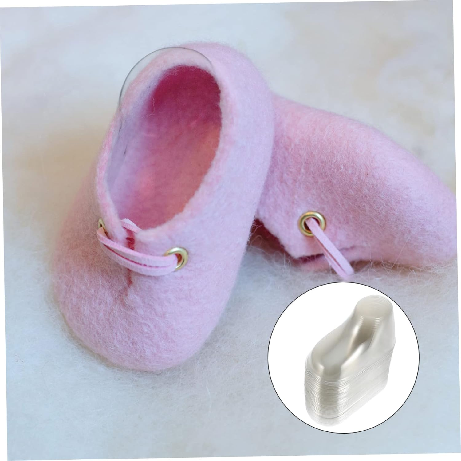 40Pcs Shoe Stretch for Boy Girl Shoes PVC Material Feet Booties Stands Display Holders for Walking for Organiser and Sock Display image number 3