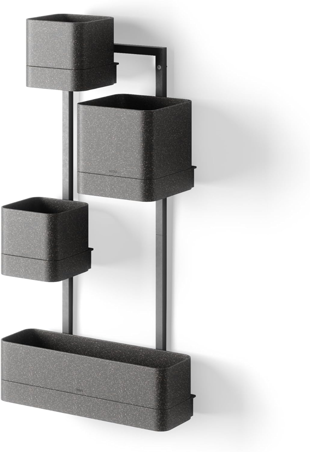 UMBRA Cubiko Wall Planter, Black image number 3