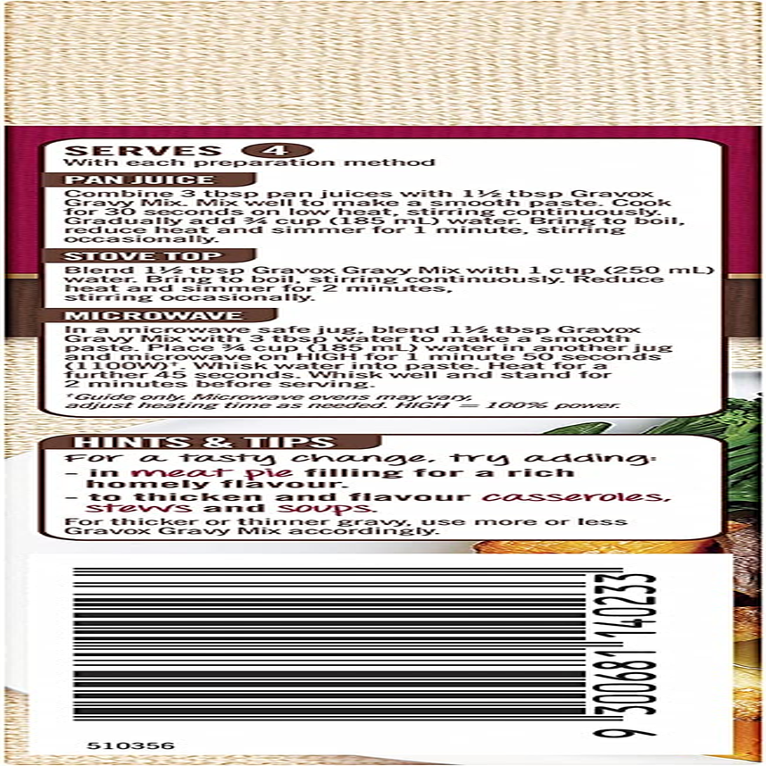 Gravox Traditional Gravy Mix Sachet for Gravy and Liquid Stock Instant Gravy Powder 425G image number 2