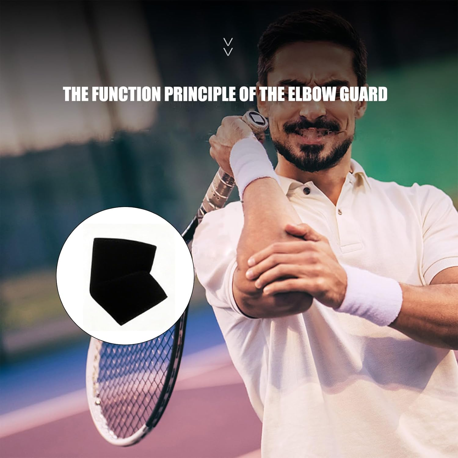 Elbow Support Brace for Gym Sport Breathable Neoprene Arm Wrap for Arthritis Tendonitis Joint Pain Relief Injury Recovery Reversible for Right Left Arm image number 2