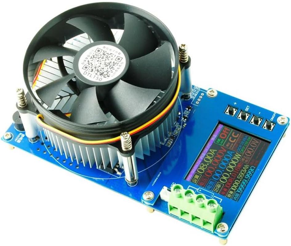 ACAGALA 150W 20A Adjustable Constant Current Electronic Load 2.4Inch TFT Color Display 4 Working Modes USB Lithium Battery Capacity Monitor Tester Discharge Meter image number 3