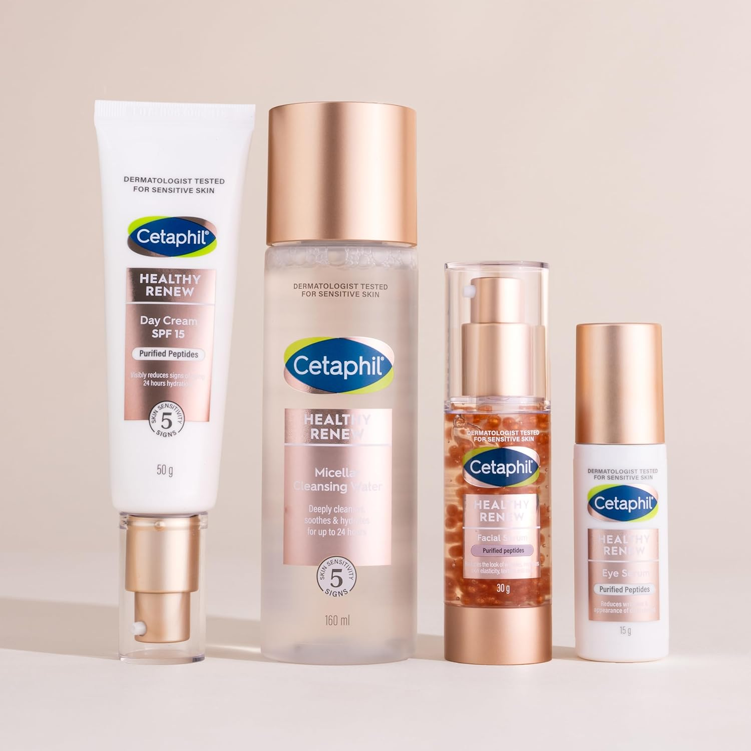 Cetaphil Healthy Renew Micellar Cleansing Water 160Ml, Make up Remover for Sensitive Skin, Provides 24 Hour Hydration, Dermatologist Tested. image number 5