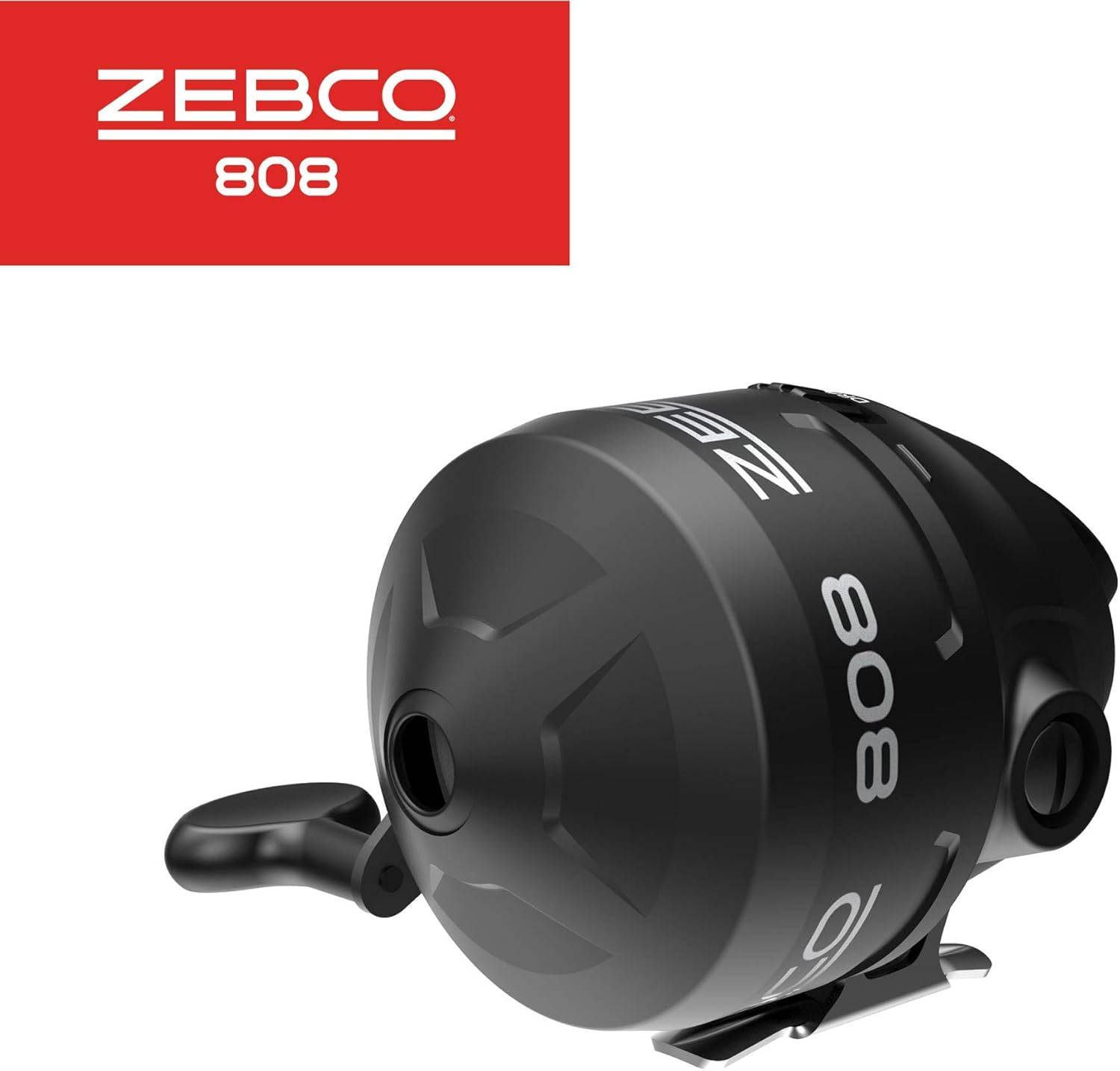 Zebco 808 Spincast Fishing Reel, Powerful All-Metal Gears, Quickset Anti-Reverse and Bite Alert, Pre-Spooled with 20-Pound Zebco Fishing Line, Black image number 1