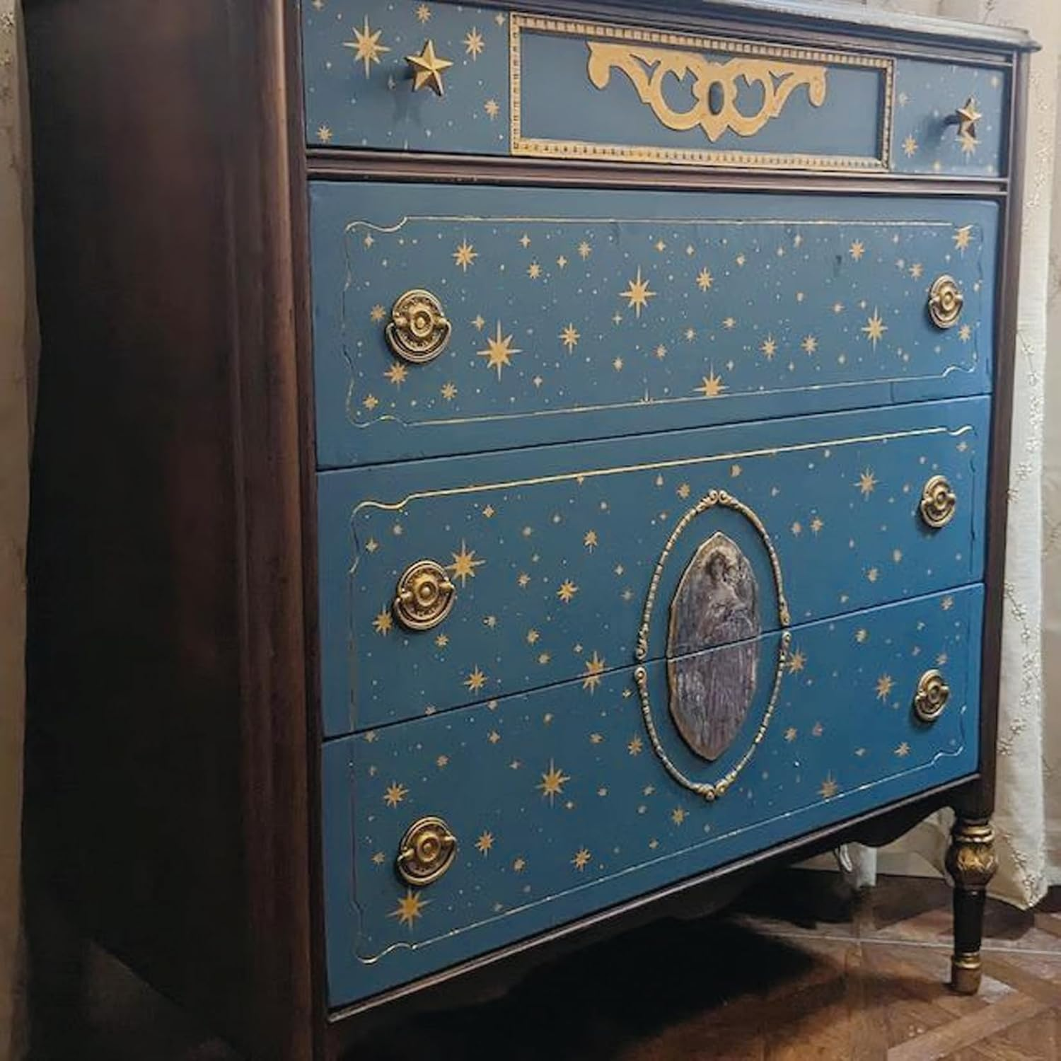 Yanroom Large Star Stencil for Painting, Reusable Paint Stencils, 6 X 8 Inches, 6Pcs, Twinkle Star Wall Drawing Stencils, Craft Canvas Fabric Home Decoration image number 6