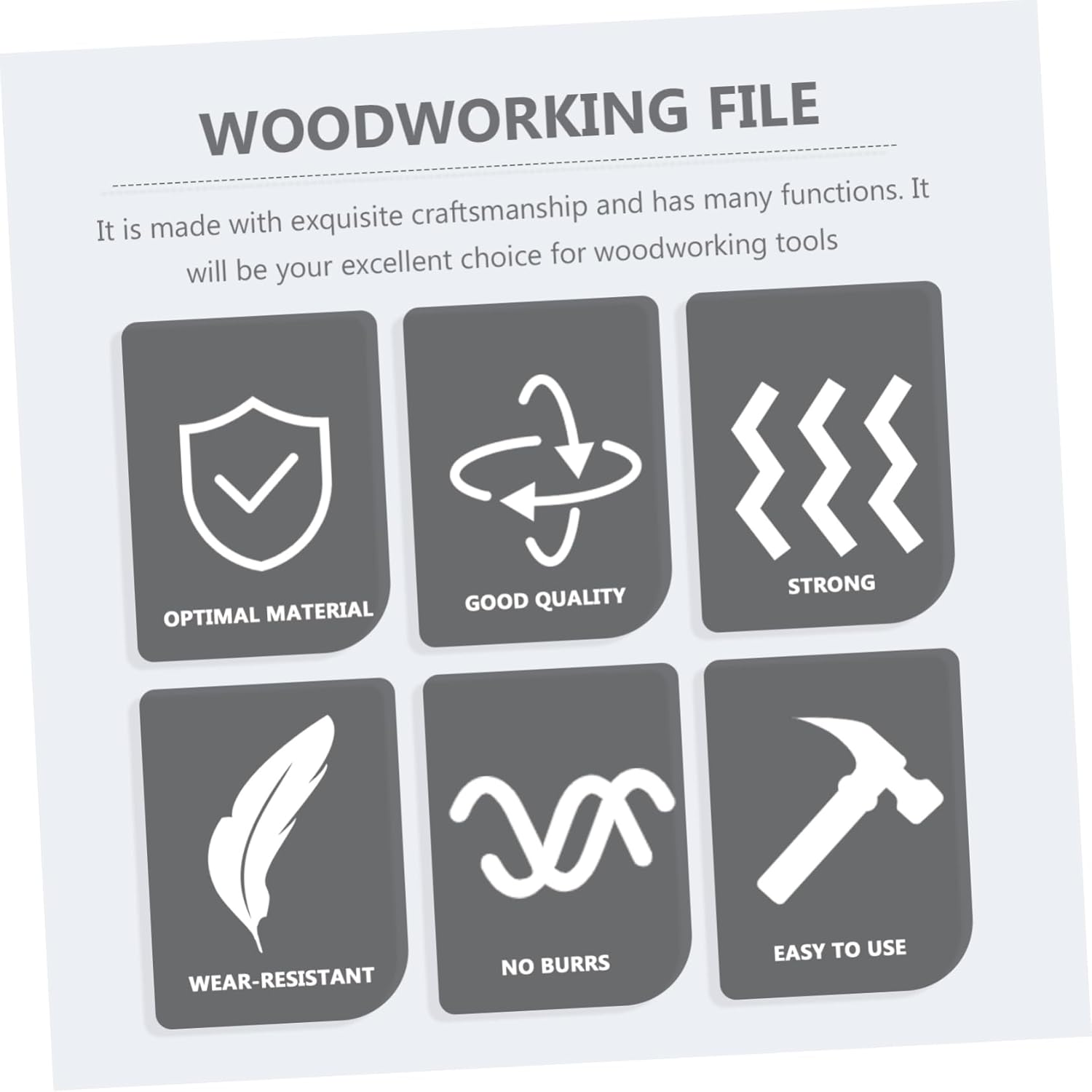 ARTIBETTER 4 in 1 Wood Polishing Tool Set Professional Rasp File for Woodworking Metal Crafting Ergonomic Anti-Slip Handle for Carpenters Diy Enthusiasts image number 5