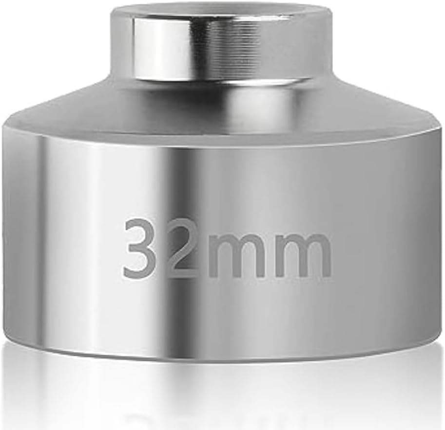 Zicojia 32Mm Socket-Oil Filter Wrench Tool,Steel Quickly Oil Filter Removal Tool,3/8Inch Drive Oil Filter Socket Tool Easy Install Easy to Use image number 1