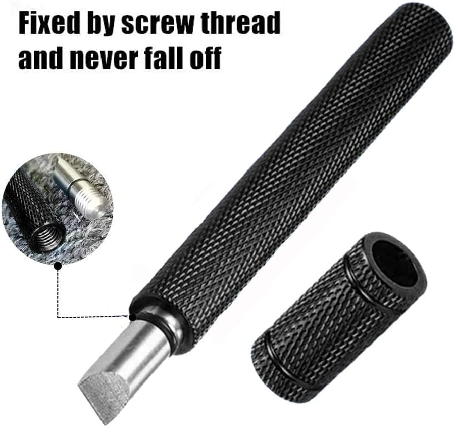 Golf Club Groove Sharpener, Golf Club Cleaner and Iron Wedge Groove Sharpener Tool with 6 Carbide Tungsten Steel Cutters, Golf Club Re-Grooving Cleaning Tool 6-Tip, Golf Accessory image number 1