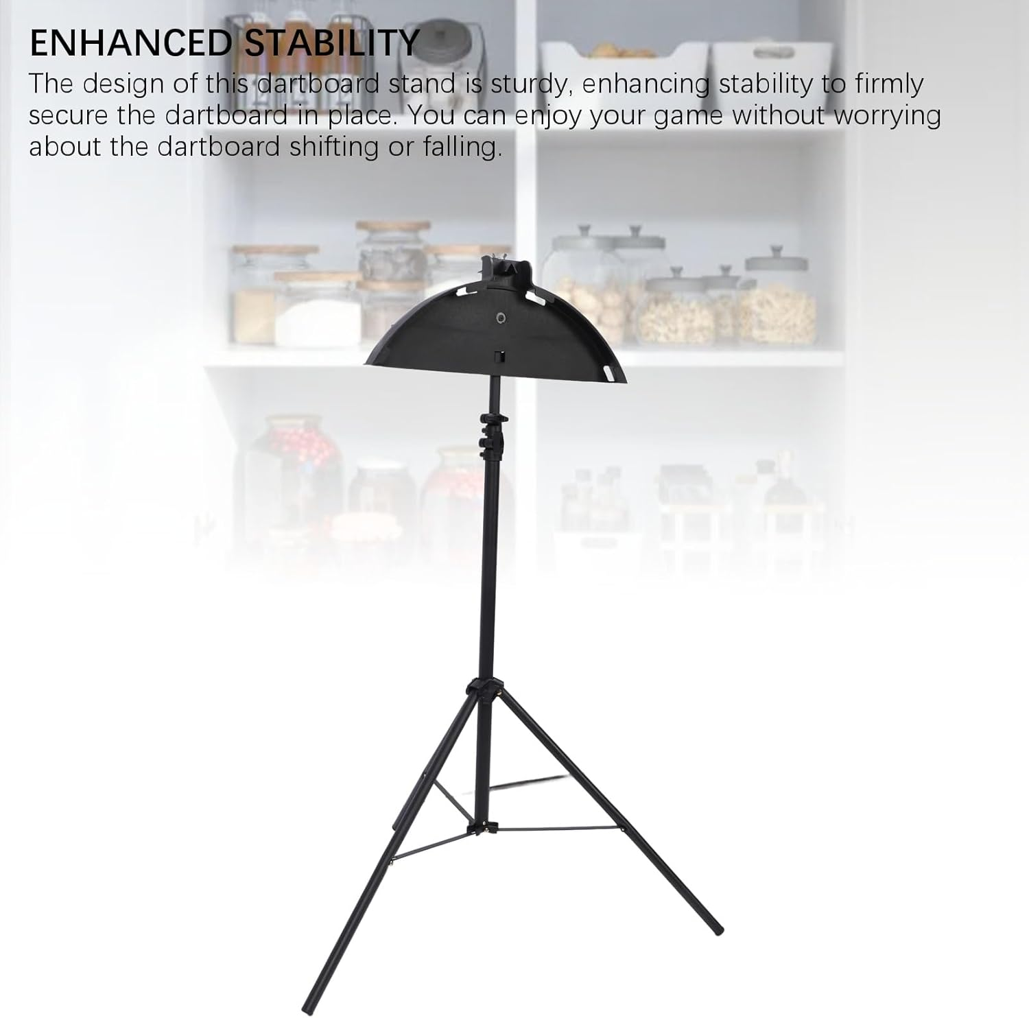 Professional Dartboard Stand, Adjustable Height Tripod Dartboard Holder, Stainless Steel Travel Tripod Board Holder, Stable Design, Easy to Assemble