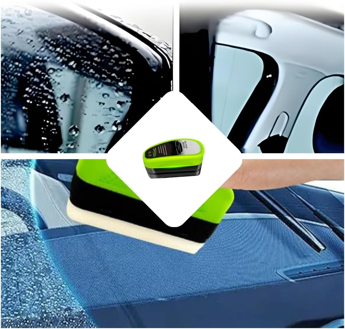 Reusable Automotive Oil Film Cleaning Brush - Oil Film Wipe, Remover for Car Windshield Glass, Improves Clarity 2Pcs image number 5