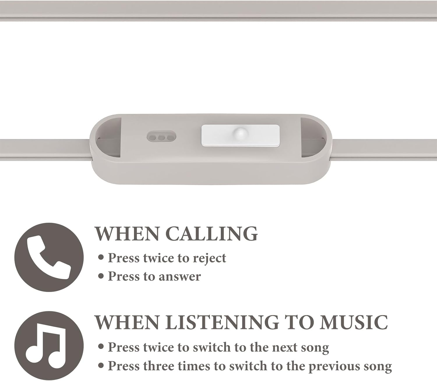 Geekria Kids Wired Earbuds with Mic for School and Online Class, Children'S 3.5Mm Jack In-Ear Earphone with 85Db Volume Limit for Small Ears, Storage Case Included (Gray) image number 3