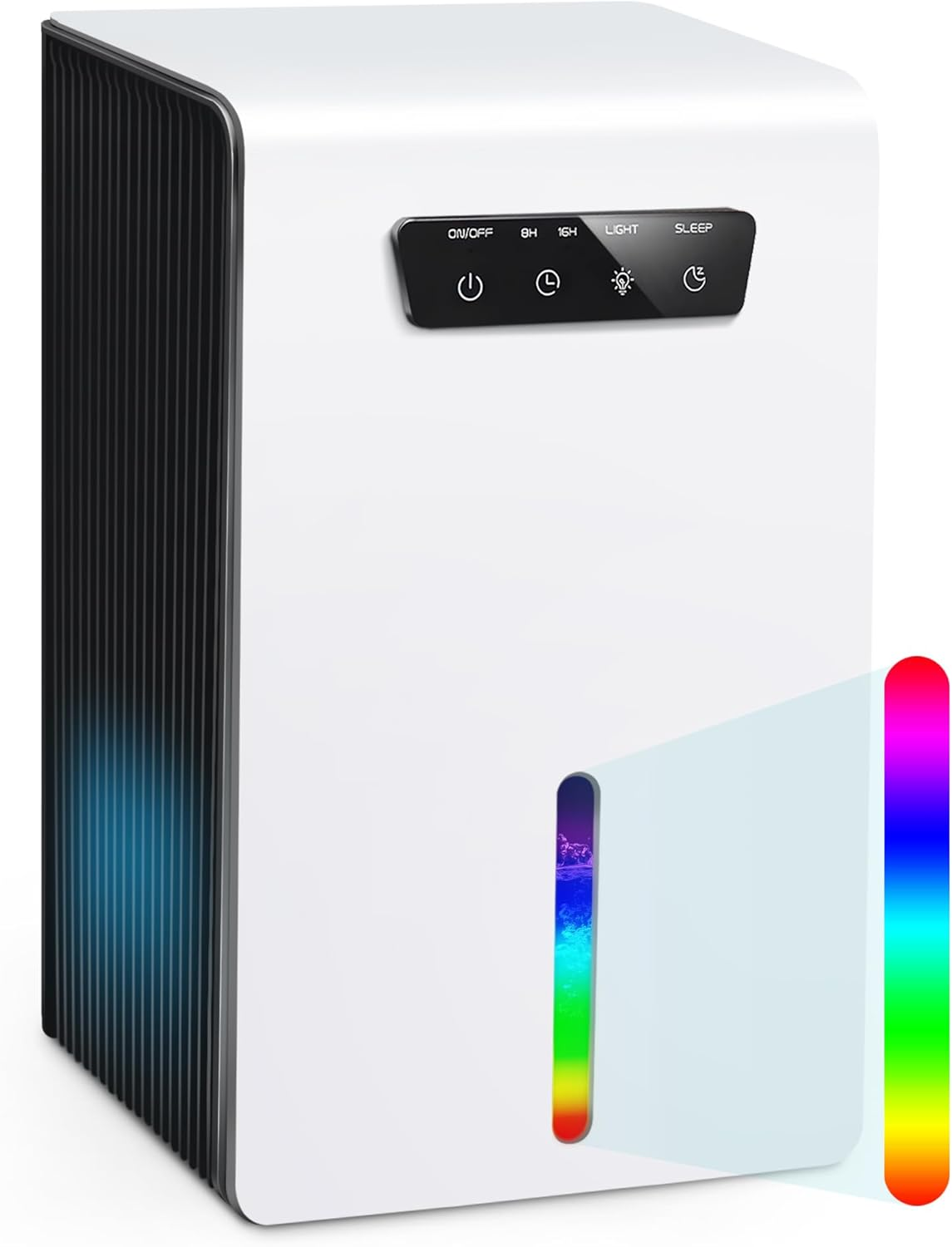 3200Ml Dehumidifier, 2 Working Modes Quiet Energy Saving Portable Dehumidifiers, 8/16/24H Sleep Timer, 7 Colors LED, Auto-Off, Dehumidifiers for Home up to 25㎡ for Bedroom Bathroom Basements Closet RV image number 1