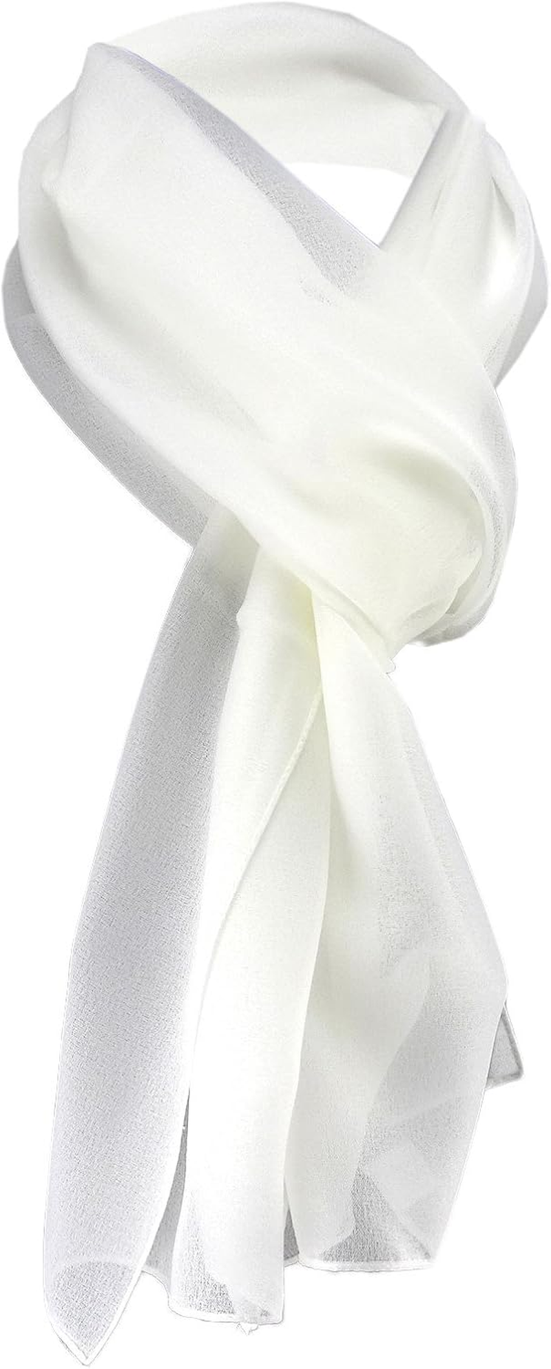 Tigertie Women'S Chiffon Scarf in Plain Colour - Scarf Size 160 Cm X 36 Cm - Made in Italy - Beige Ochre image number 7