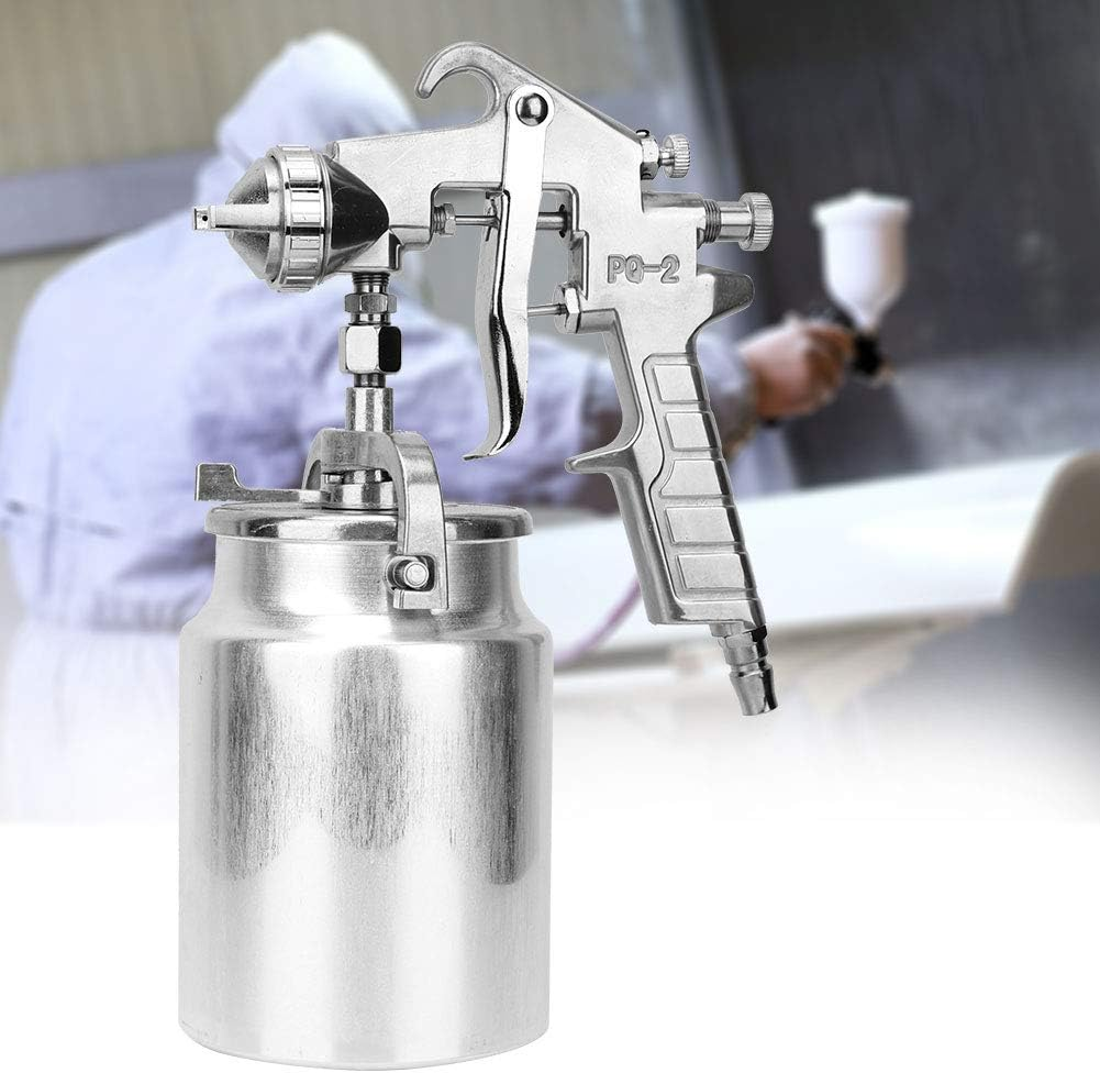 Spray Gun, Pneumatic Paint Spray Gun Hand Held Paint Spraying Sprayer with 2.0Mm Nozzle Suction Type, 1000Cc Capacity, for Auto Paint, Primer, Clear/Top Coat & Touch-Up, Furniture image number 6