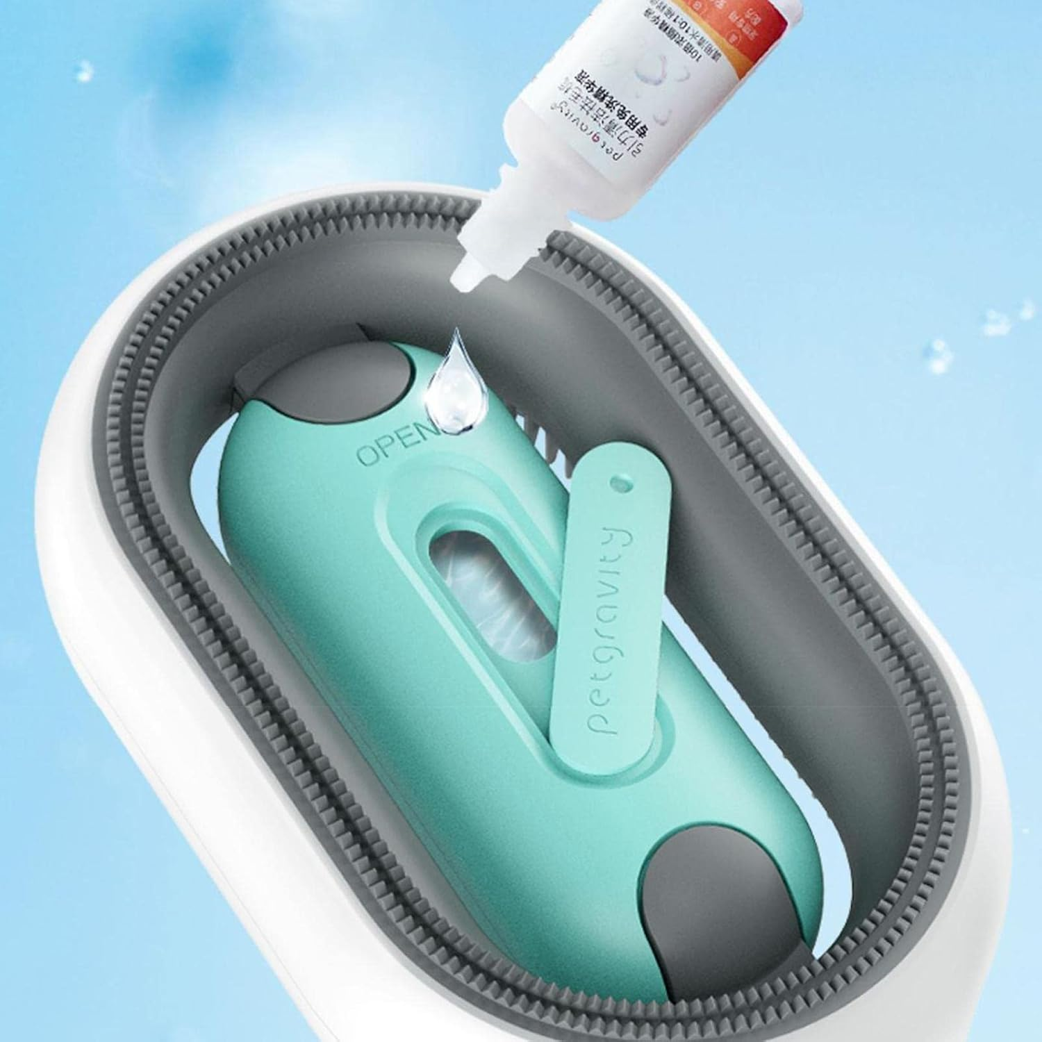 GTVGJH Pet Brush, Self Cleaning Slicker Brush for Cats & Dogs, All Hair Types, Green image number 5