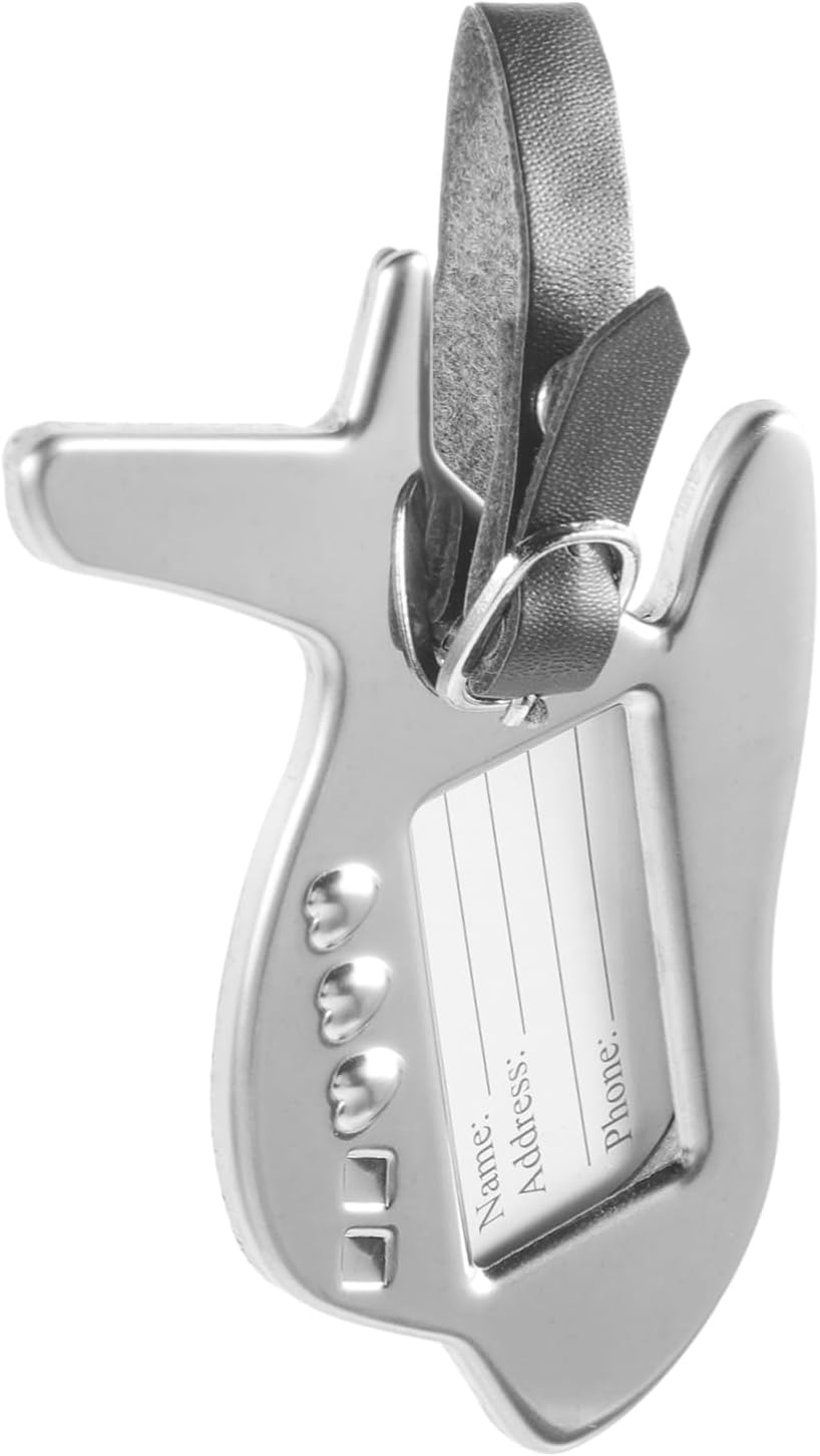 HONMEET Metal Airplane-Shaped Luggage Tags Baggage Identifier for Reusable Name Tag for Suitcases and for Distinguishing Luggage image number 6