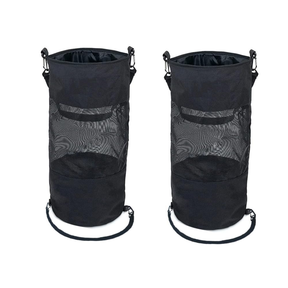 2 Packs Boat Trash Bag, Portable Boat Trash Bag, Collapsible Mesh Trash Can,For Your Pontoon Boat and Camping Car Trash Holder