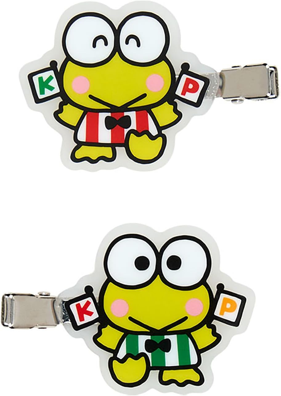 Sanrio 451011 Bangs Clip (Sunrio Always Sanrio) Kerokeroppi Hair Clip, Set of 2 image number 3