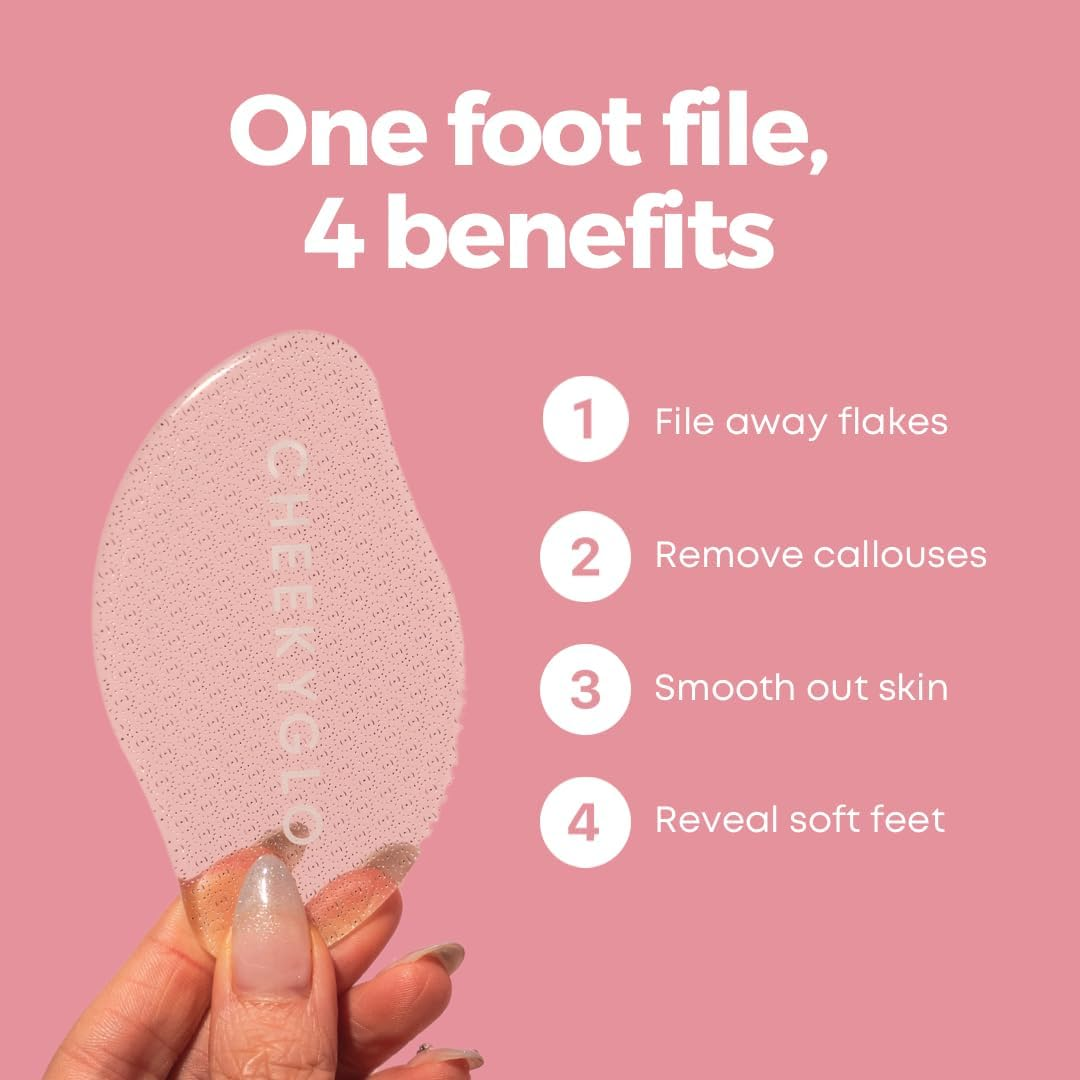 Cheekyglo Glass Foot File | Sensitive Foot File | Coarse Foot File | Callus Remover | Callous Remover | Foot File | Foot Exfoliator (Coarse) image number 3