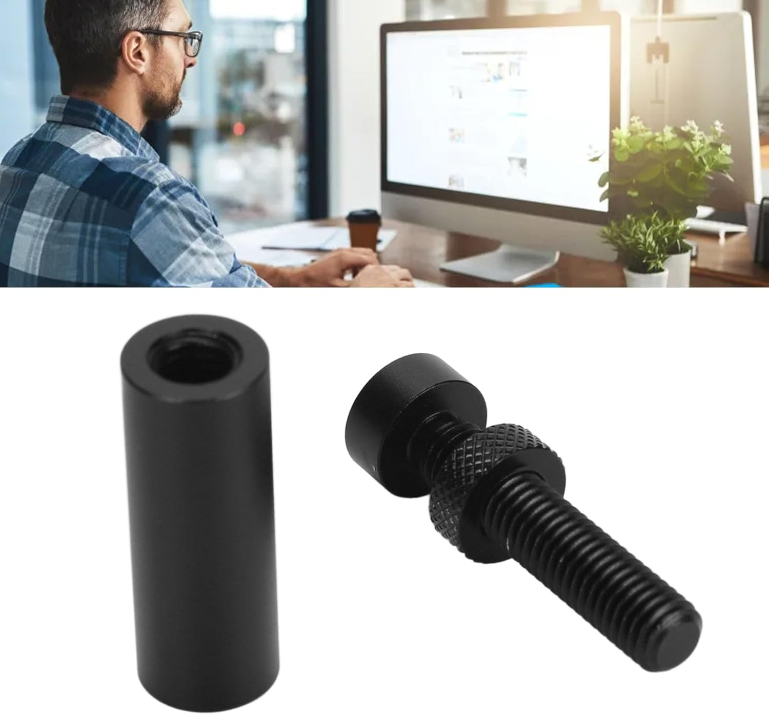 Graphics Card GPU Support Bracket, Video Card Sag Holder Bracket with Magnetic Base, 49-80Mm Adjustable Height, for ATX/M-ATX/ITX Chassis Configurations image number 1