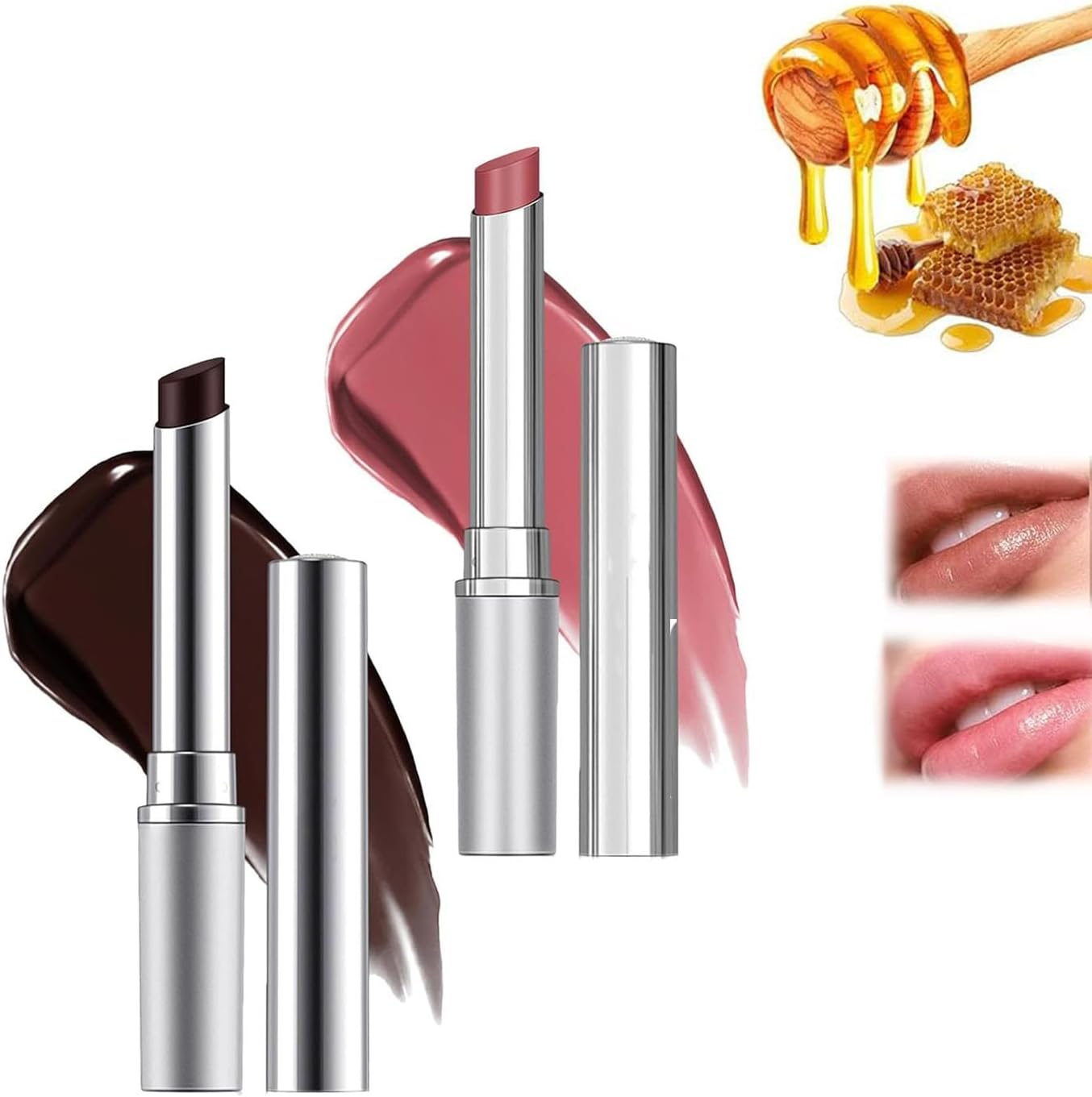 Honeynoir - Black Honey Lipstick, Honey Lipstick Tinted Lip Balm, Nourishing and Hydrating Lip Gloss for Women, Sheer Lightweight Color for All Skin Tones image number 3