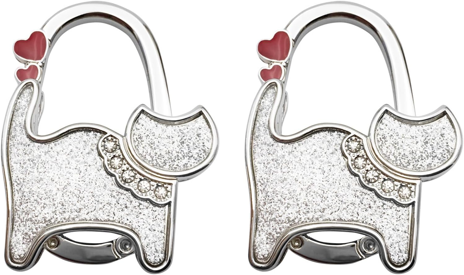 Handbag Hook, Foldable Cute Cat Pattern Portable Table Hook Handbag Hanger for Hanging Purse, Bag, Women Girls Gifts (Type 16)