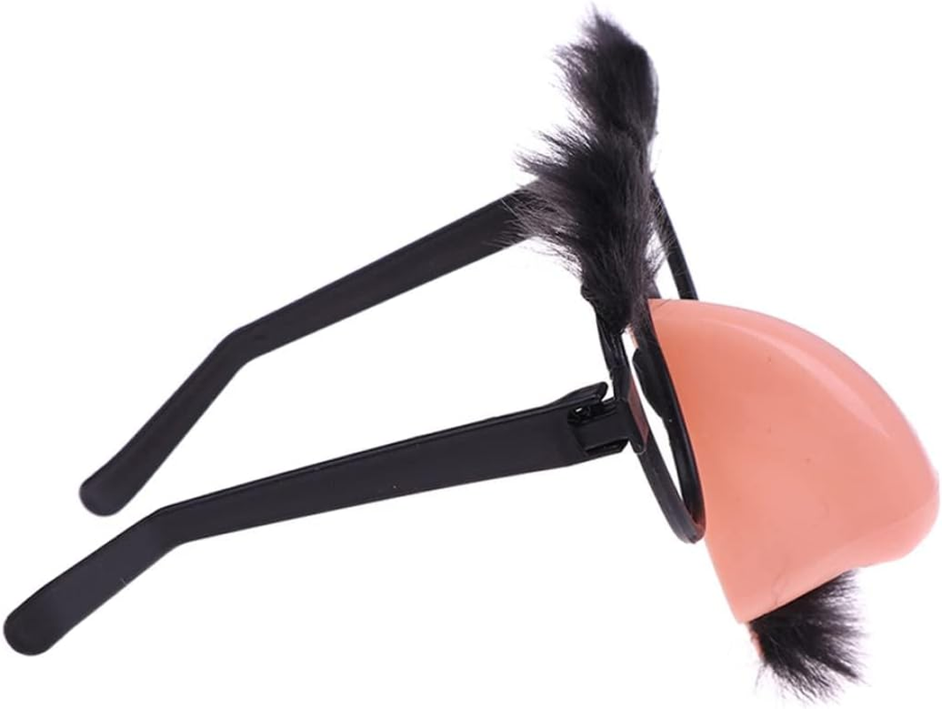 Halloween Funny Glasses for Adult 12Pcs 13 * 12.5Cm Cute Plastic Glasses with with Eyebrows Mustache Nose Glasses for Children Adult Party Favors image number 1