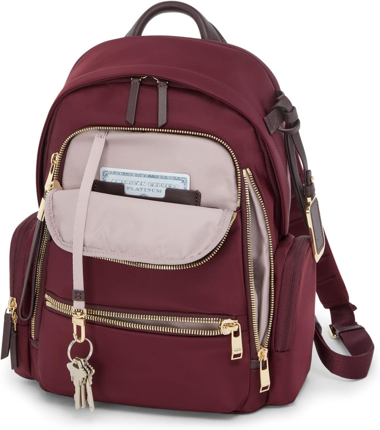 Tumi 0196691 Tumi Official Authentic Voyageur Women'S Serena Medium Backpack, Wine, One Size image number 1