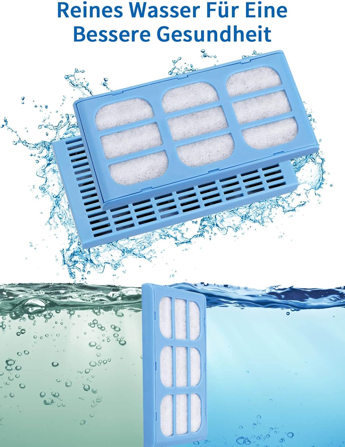 ANKA Replacement Filter for Catmates, Filter Compatible with Catmates Dogmates Fountain, Cat Fountain Filter, Pack of 12 image number 3