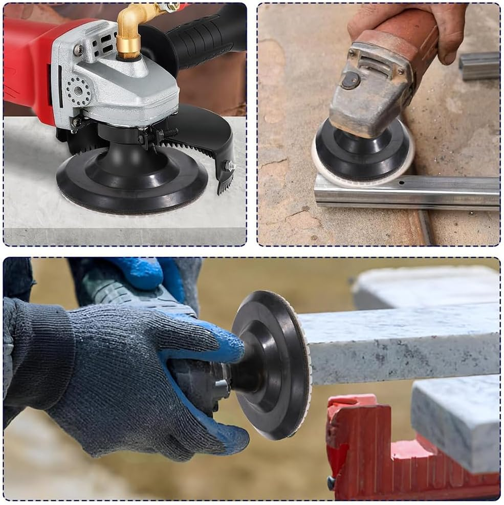 20 Pack 4 Inch Diamond Polishing Pads, Wet/Dry Granite Stone Polish Pad,50-6000 Grit Polishing Pads for Marble, 5/8&rsquo;&rsquo;-11 Backer Pad, Fit for Concrete Marble Rock Countertop Quartz image number 5