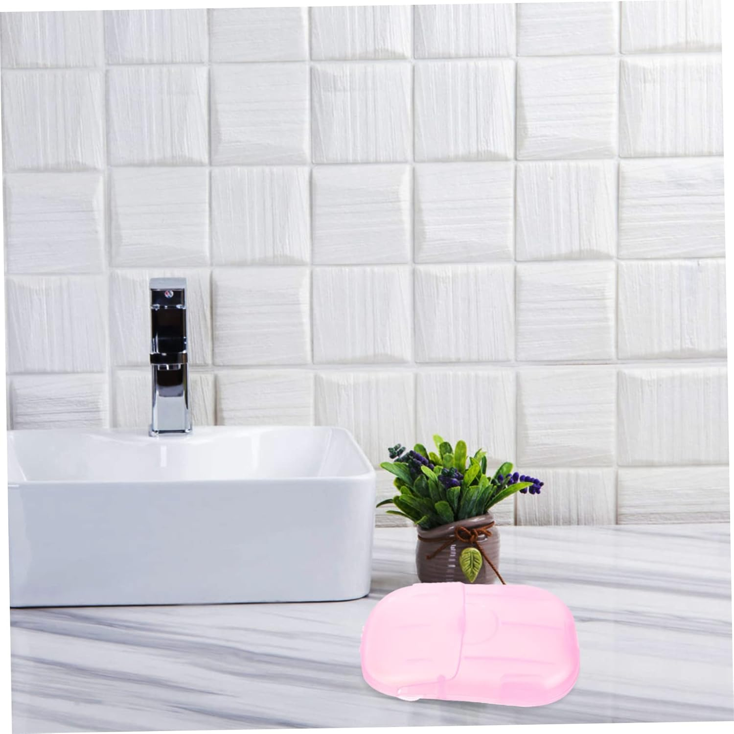 MAGICLULU Travel Toiletries Hand Wash Soap Sheets Soap Slices Disposables for Women for Camping Outdoor Hotel Use image number 3
