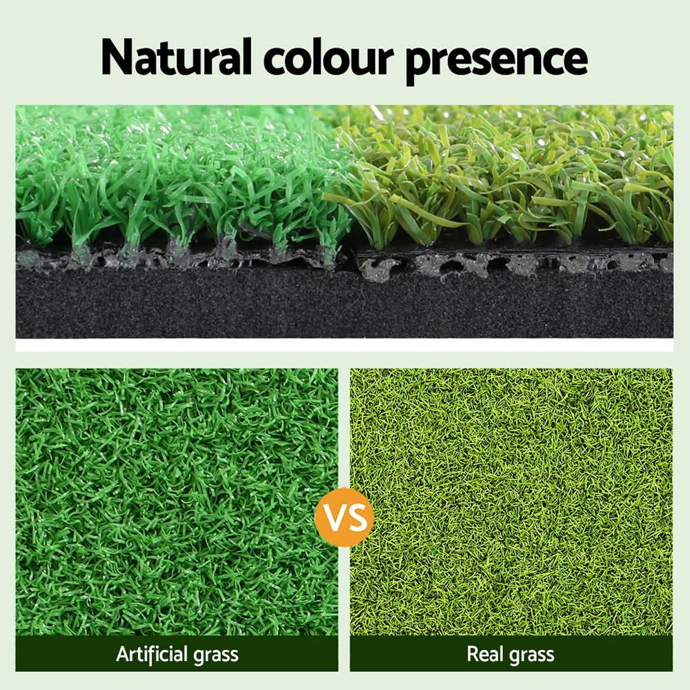 Everfit Golf Hitting Mat, 3-In-1 60 X 40Cm Green Golfs Practice Driving Range Mats Training Equipment for Outdoor Indoor Garden, Foldable Portable Non-Slip Base Wear-Resistant Backing image number 1