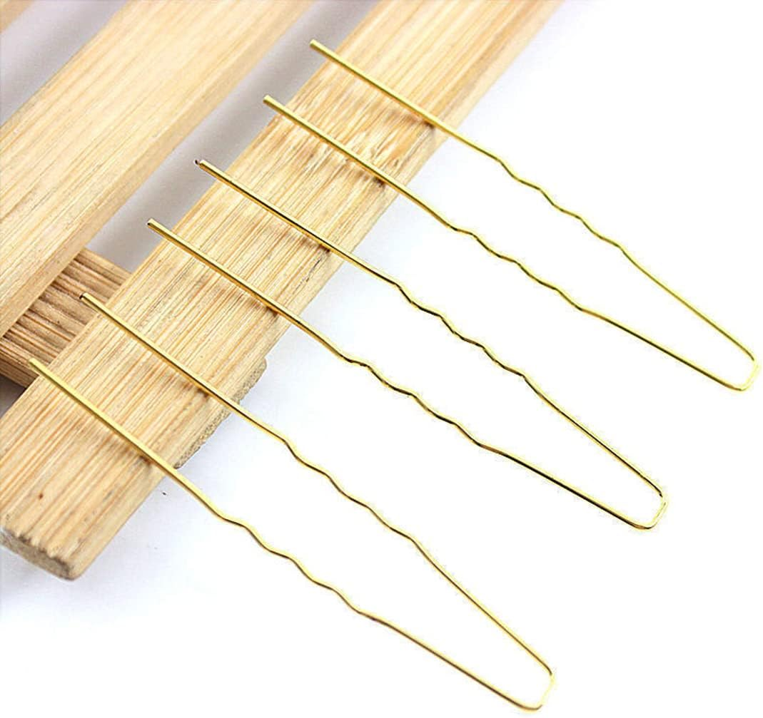 Pack of 50 Hair Pins, 6 Cm U-Shaped Hair Pins, Bobby Pins, Metal, Hair Clips for Women, Girls, Women, Hair Accessories, Hairdressing Salon image number 2