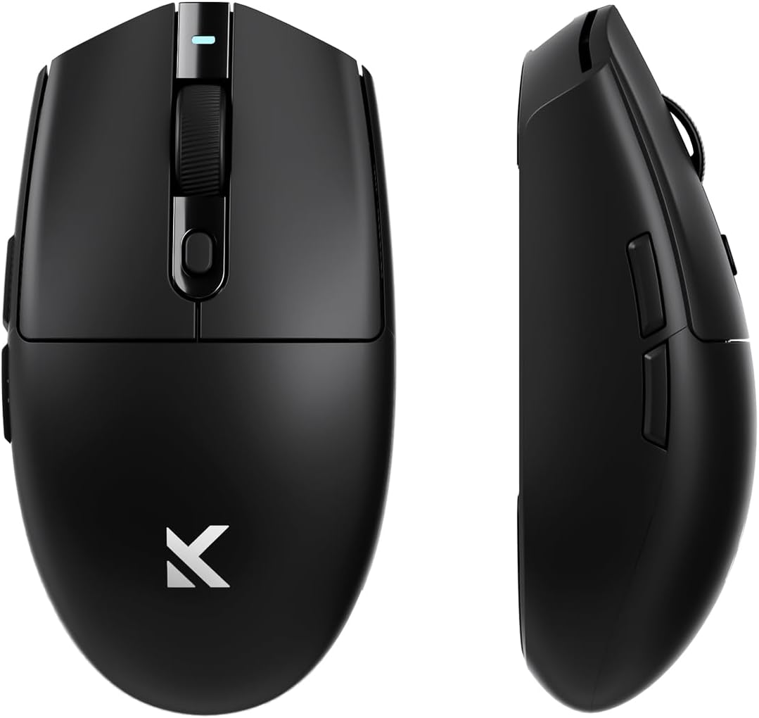 G3 Ultra Wireless Gaming Mouse，Dual 8K Polling Rate Focus Pixart PAW 3395 Optical Sensor - 26K DPI, 64G Ultra-Lightweight, Tri-Mode Connection, Black