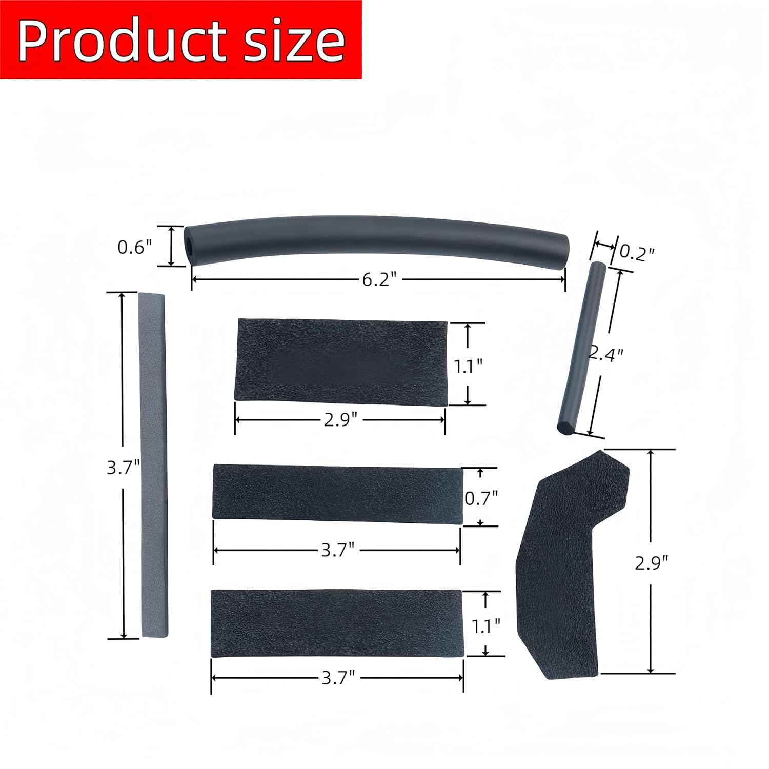 POETRYXIAO Hard Top Seal Kit,Foam Blocker for 2011-2014 Jeep Wrangler Jk,Weather Stripping OE Reference 68026937AB image number 1