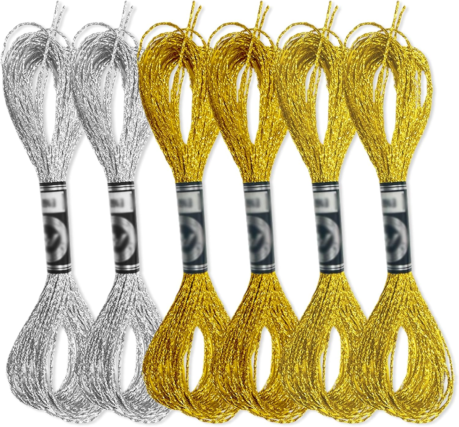 WELANE Embroidery Flosses, 6 Skeins Polyester Cross-Stitch Threads for Hand Embroidery, String Art (8M/8.74Yd) image number 4