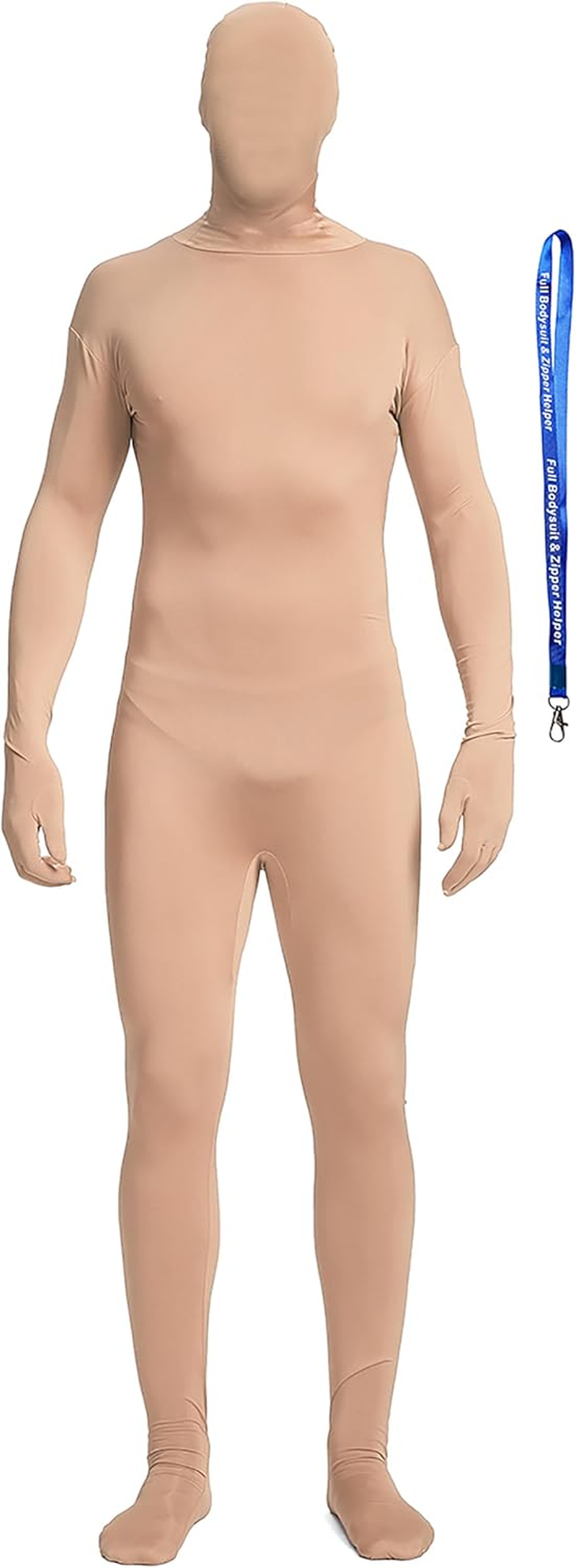 Full Bodysuit Unisex Spandex Stretch Adult Costume Zentai Disappearing Man Body Suit image number 7