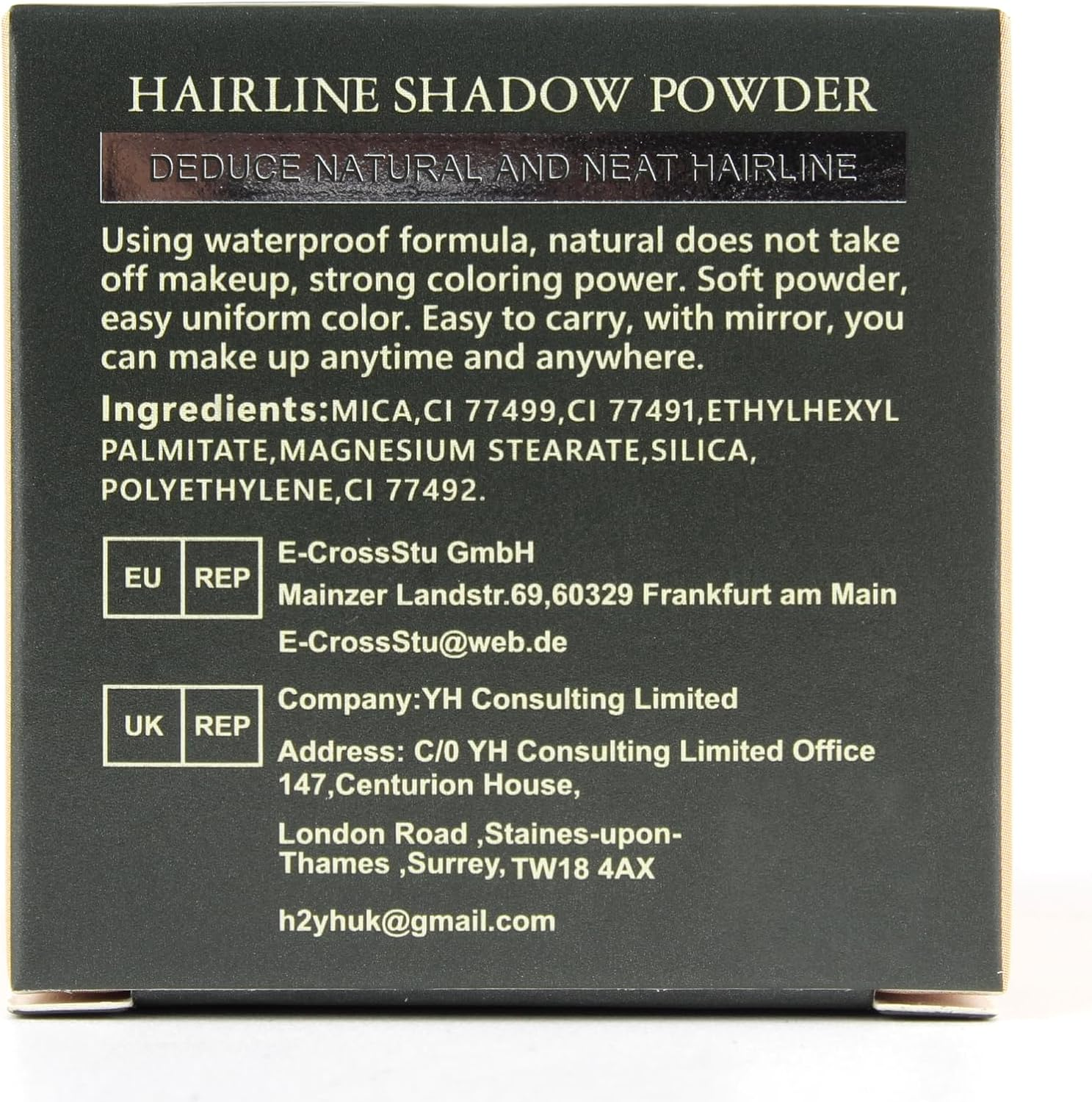VOLLUCK Root Touch up Powder, Instant Hairline Powder for Thinning Areas and Gray Hair Coverage, Natural and Non-Greasy Root Cover up for Women and Men (Brown, 0.14 Ounce) image number 6