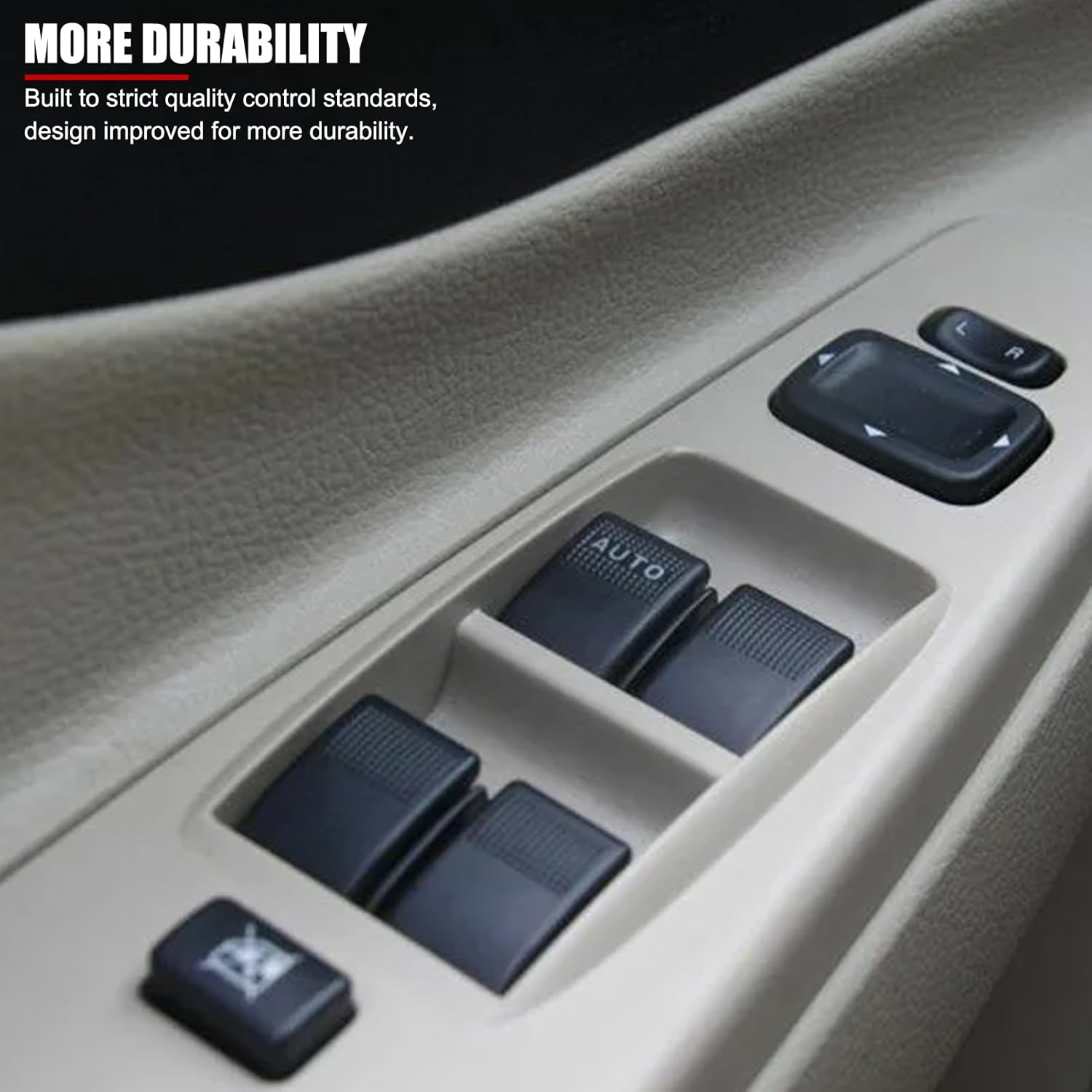 Window Switch,Bp1E-66-350 Car Front Driver Side Window Control Switch for Mazda 3 2004-2010