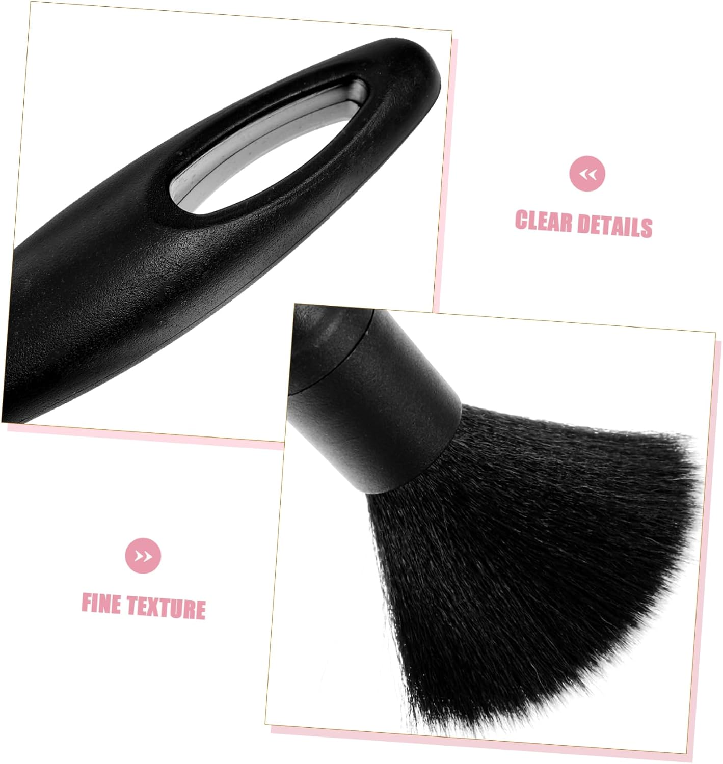 ZUNOXAZ 3Pcs Auto Detailing Brush Set for Car Cleaning Ergonomic Handles Soft Bristles for Wheels Rims and Upholstery Maintenance Automotive Detailing Supplies