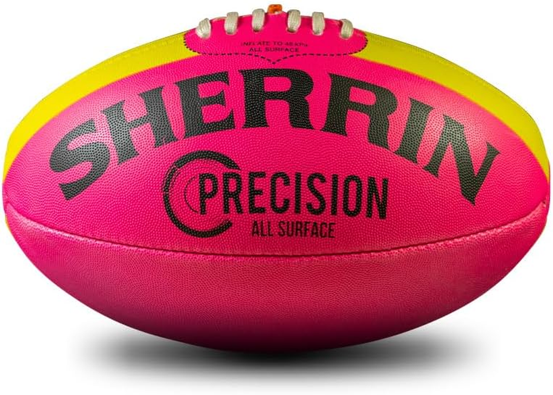 Sherrin Precision Synthetic Football, Pink, Size 2