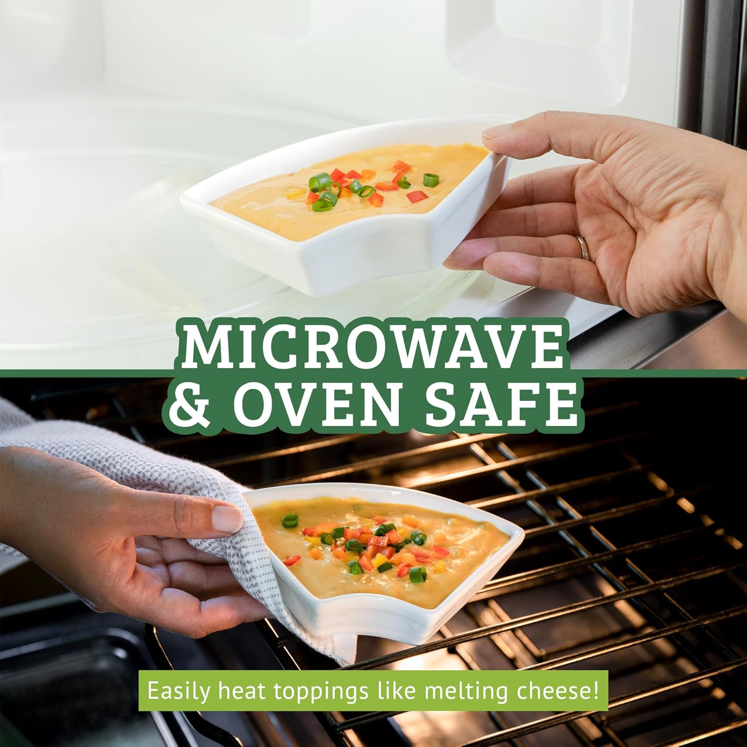 Kocktaco Ceramic Taco Tuesday Serving Platter - Divided Tray with Lazy Susan - Serving Set for Chips, Dips and Salsa image number 2