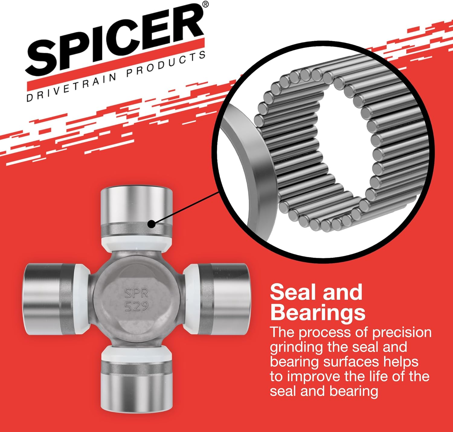 Spicer 5-1330X U-Joint Kit 1330/SPL25 Series (OSR) image number 5
