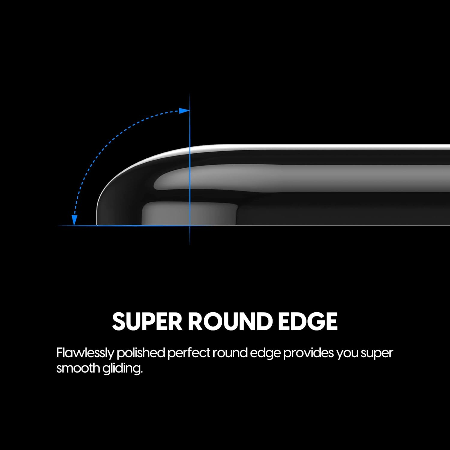 Superglide - Fastest and Smoothest Mouse Feet / Skates Made with Ultra Strong Flawless Glass Super Fast Smooth and Durable Sole - Black image number 5