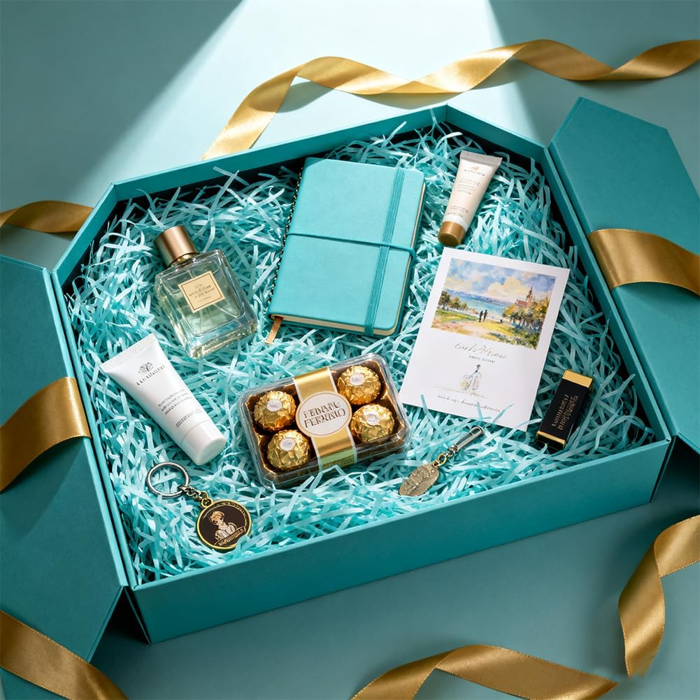 Geli 100G Shredded Tissue Paper for Gift Boxes,Soft Shredded Paper for Hampers Filling and Packaging Filler Shreds Stuffing Paper for Christmas Birthday Decor (Blue) image number 2