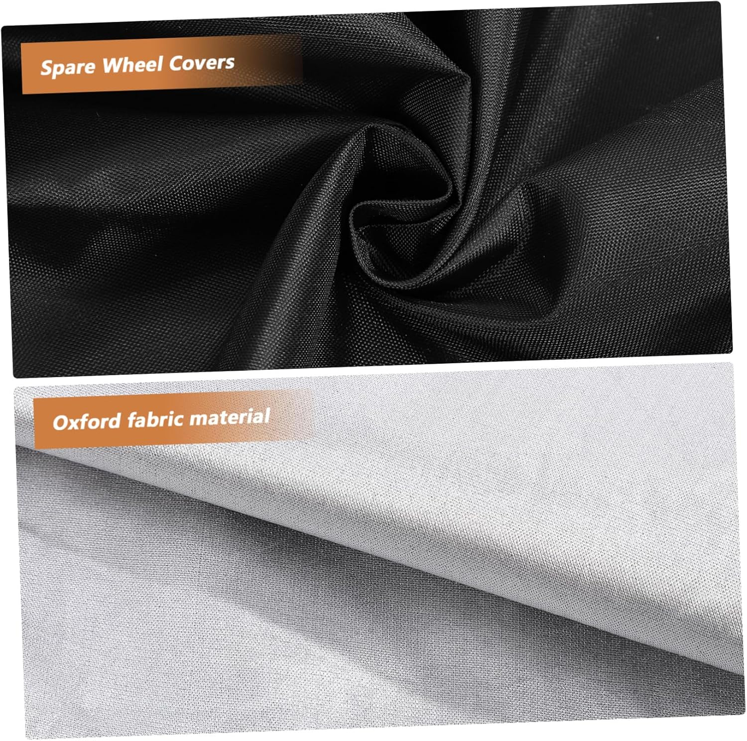 SOESFOUFU 4Pcs Tire Storage Bag Luggage Wheel Covers for Trailer Rv Truck Tire Covers Oxford Cloth Black image number 5