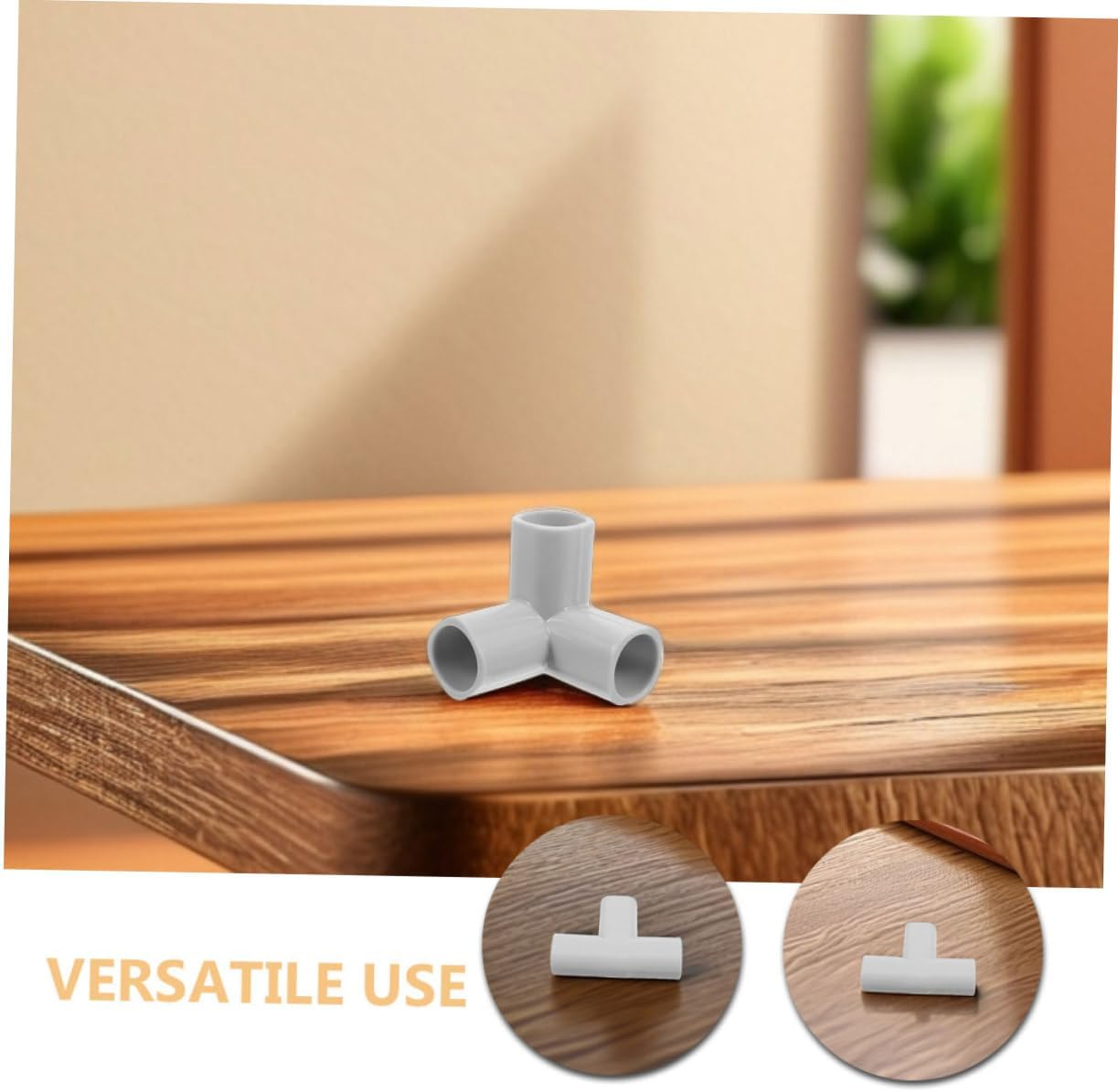 2Pcs Playpen T Connectors and T-Shaped Elbow Fittings for Baby Play Yard, 22Mm Inner Diameter National Standard, Indoor Toddler Safety Gate Replacement Joints Set image number 2