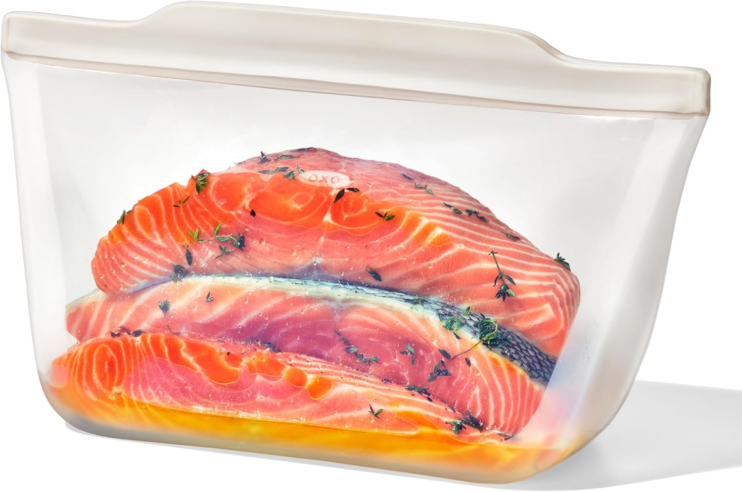 OXO Good Grips Silicone Reusable Bag &ndash; Stand-Up Snack (12 Oz) &ndash; Oat