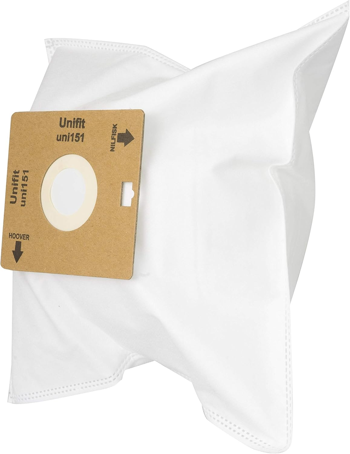 Unifit 151 Vacuum Bags 5Pk Twin Walled Paper Bag Heavy Duty Cardboard Collar image number 2