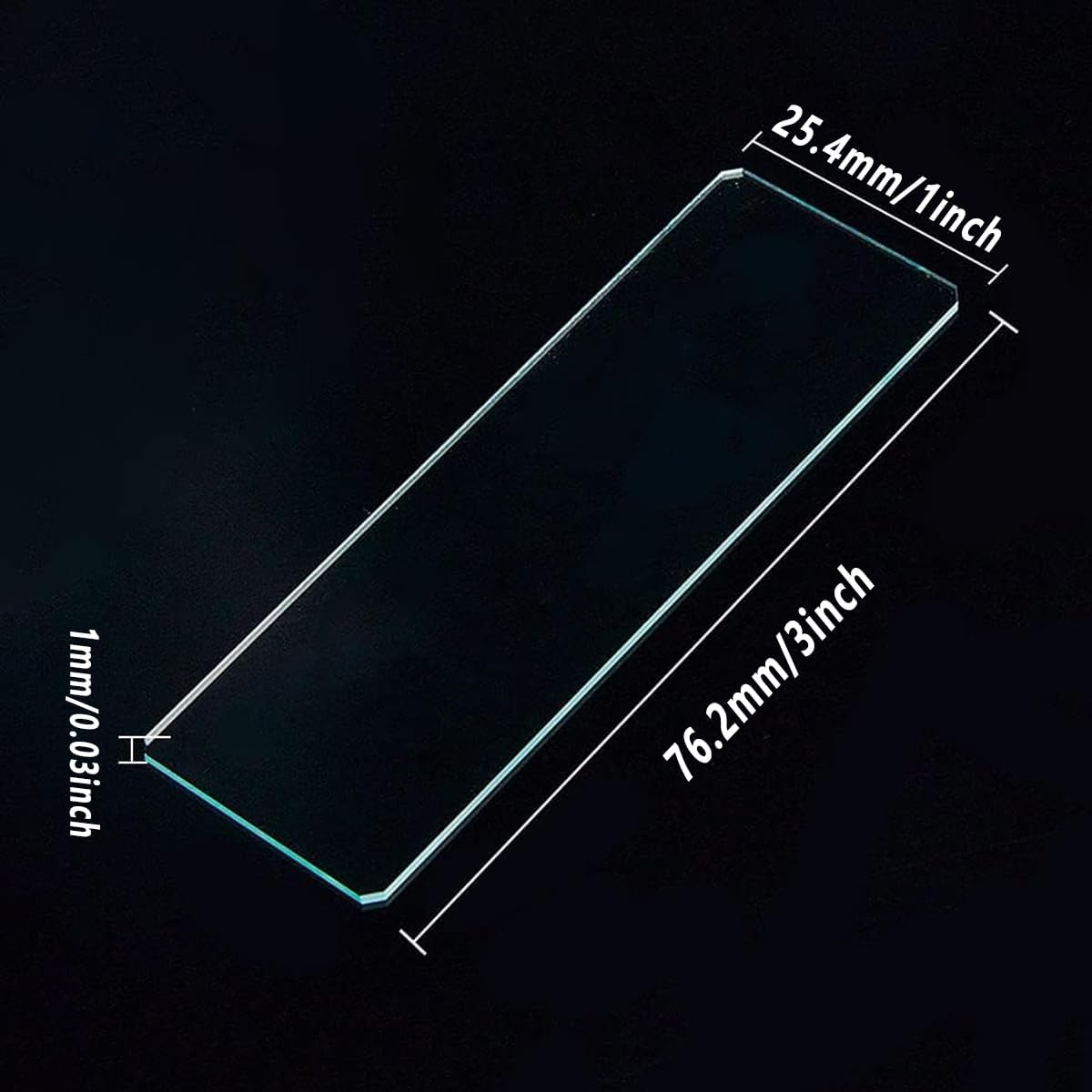 AIMALL Premium Microscope Cover Slips, Standard Pre-Cleaned Glass Slides, Set of 200, Size: 22 Mm X 22 Mm and 1" X 3" image number 5